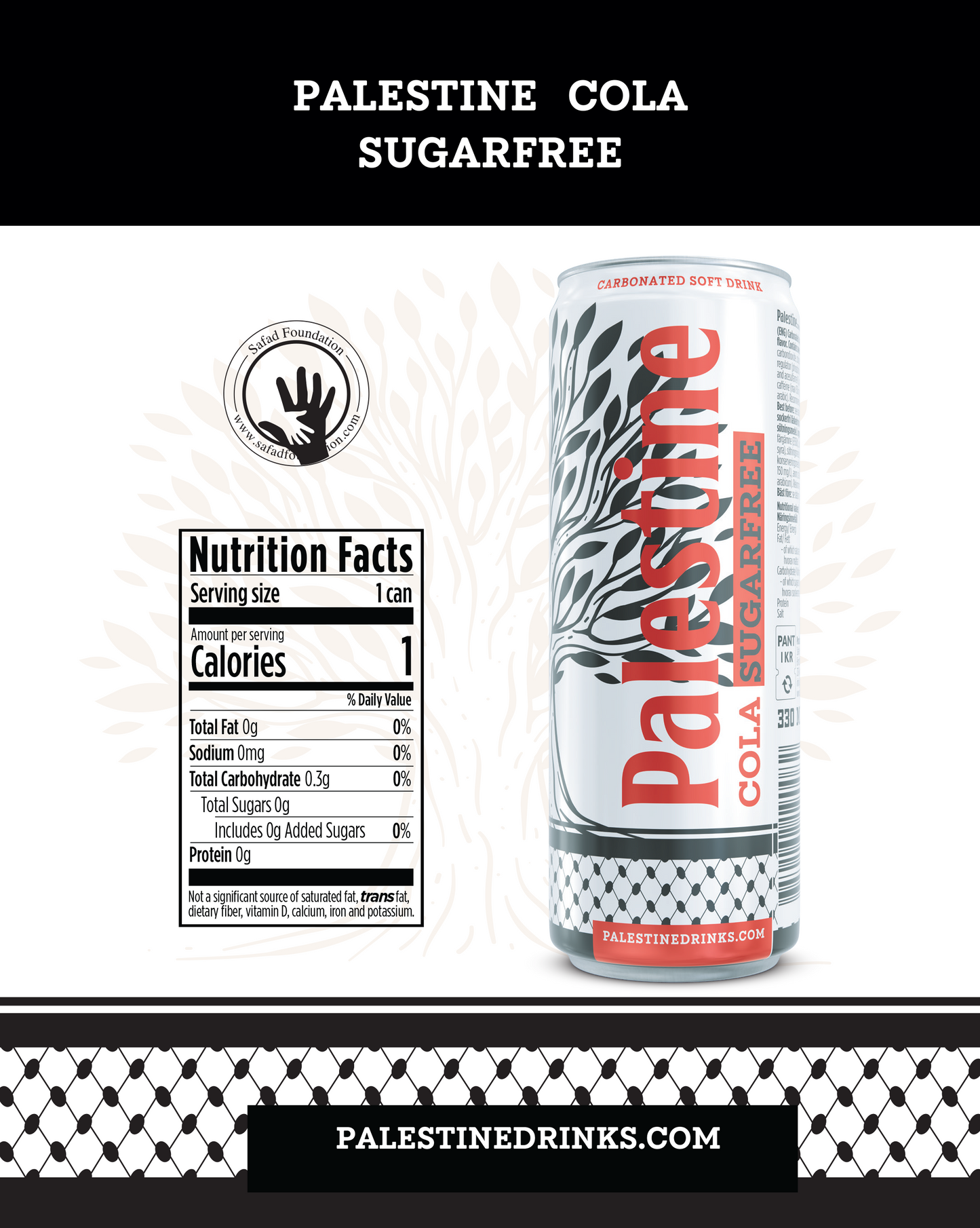 Palestine Cola - Sugar Free
