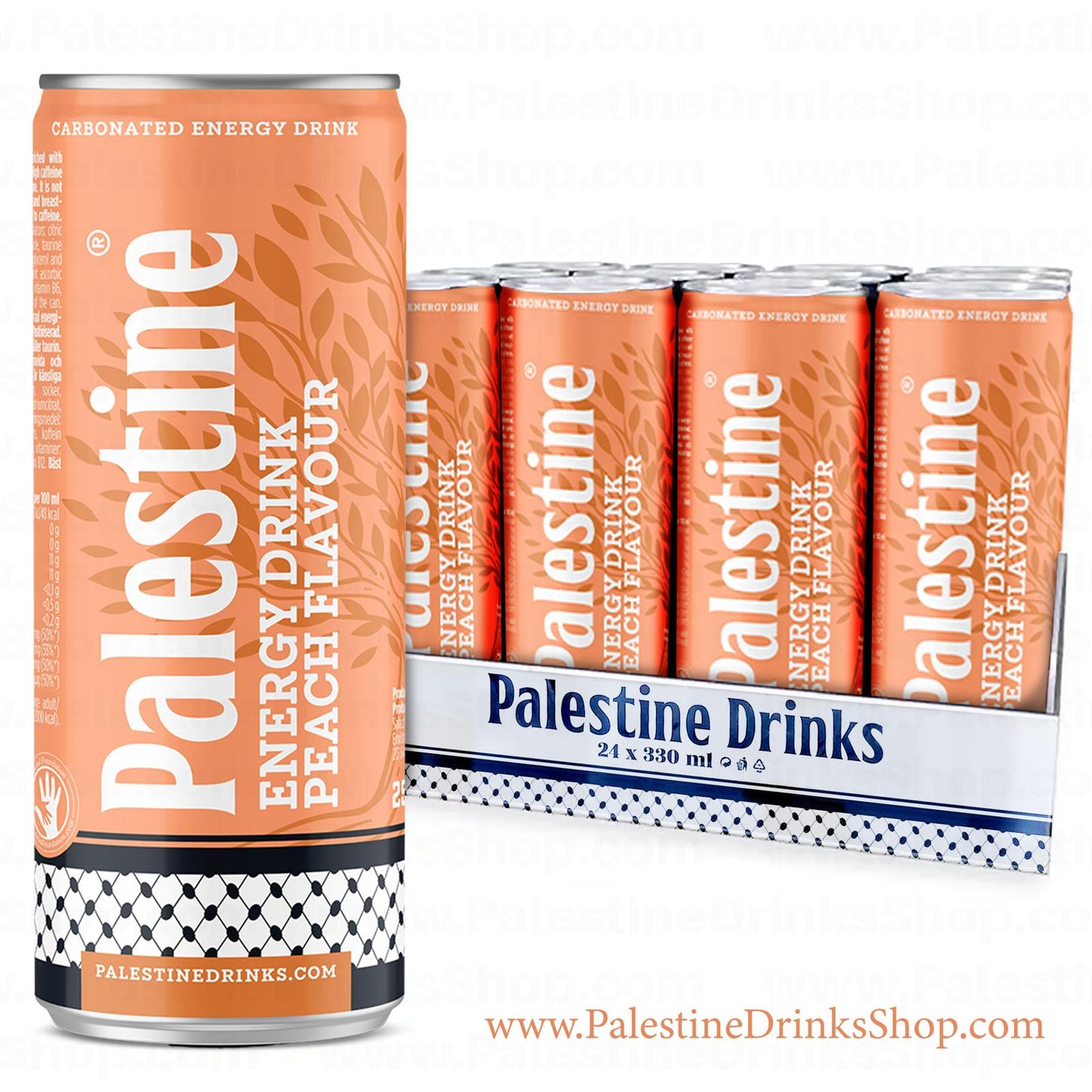 Palestine Energy Drink - Peach Flavor